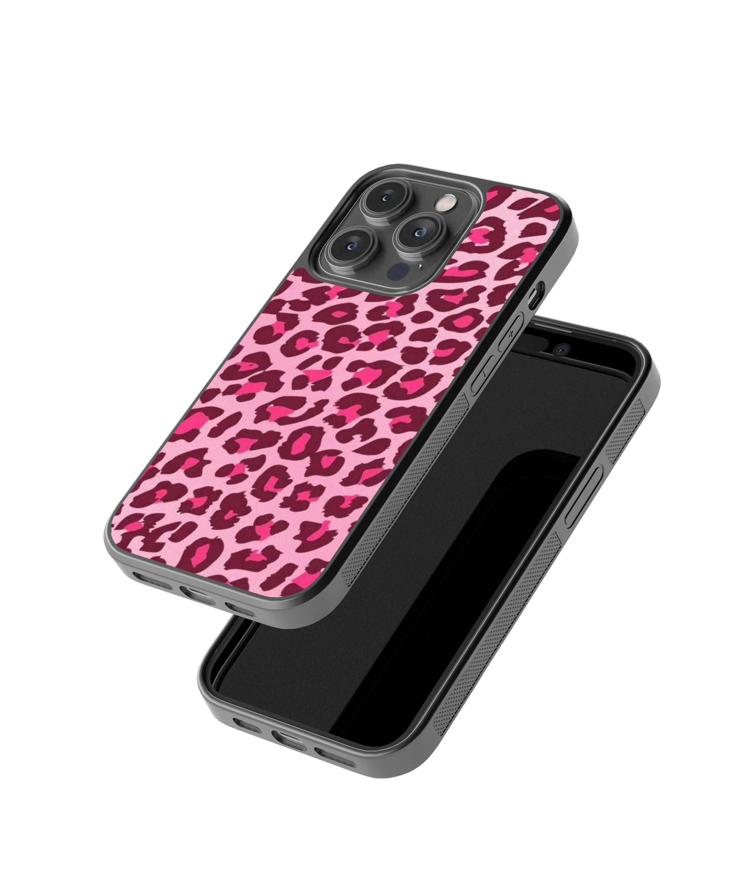 Pink Leopard | Pinteresty Glass Case Cover | Code: 282