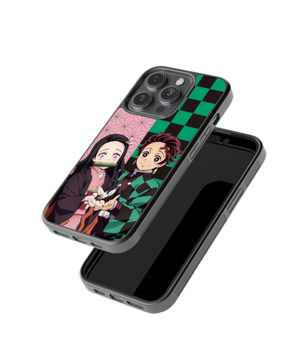 Bonded Siblings | Demon Slayer - Glass Case Cover | Code: 236