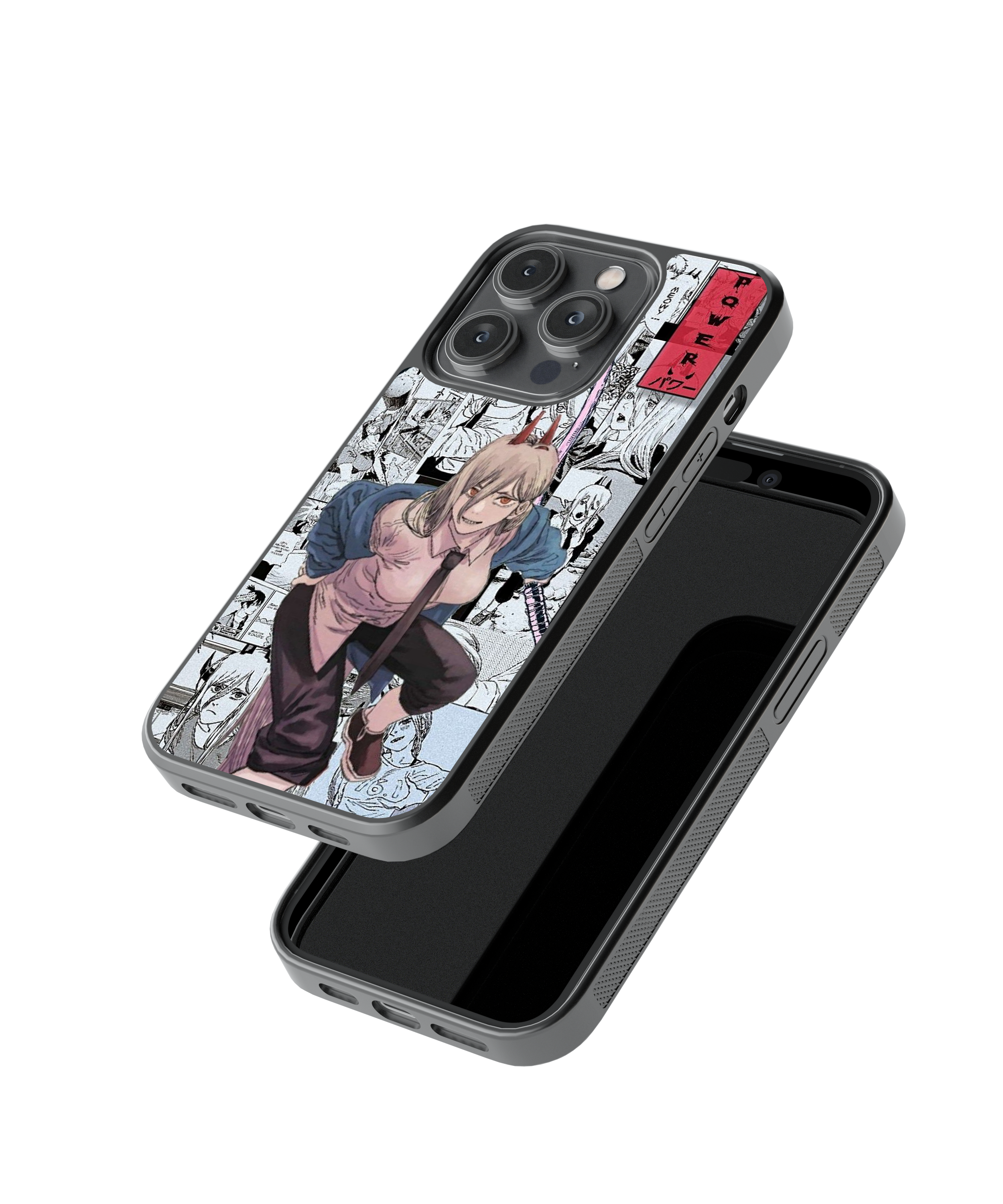 Power Pose | Chainsaw man - Glass Case | Code: 241