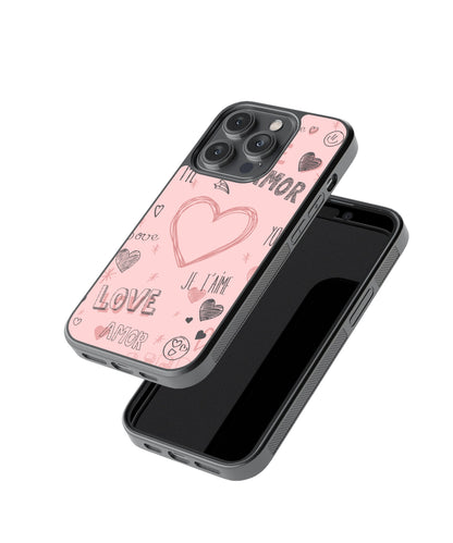 Ethereal | Hearts - Glass Case Cover | Code: 041