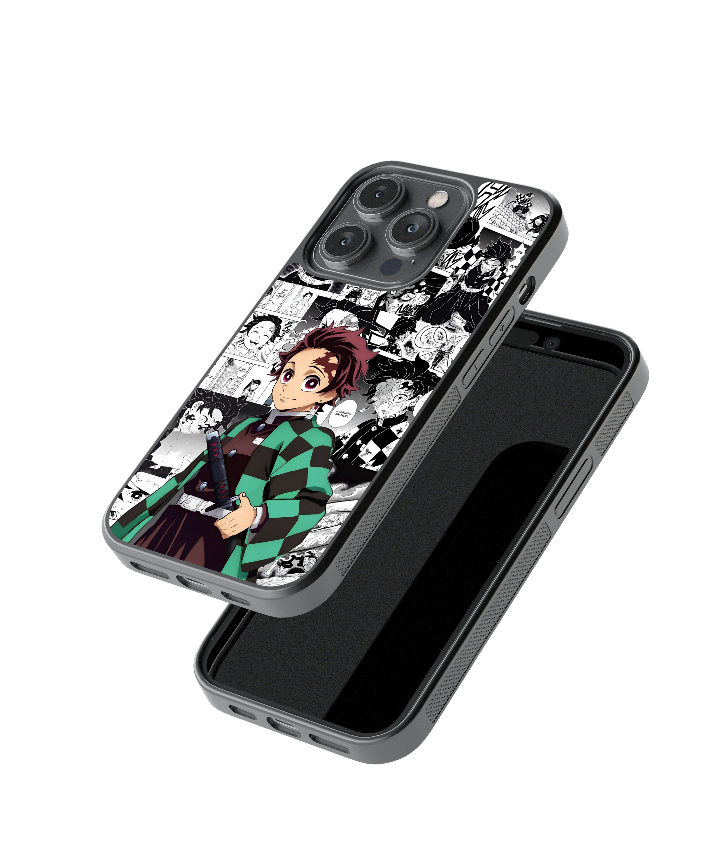 Monochrome Tanjiro | Demon Slayer - Glass Case | Code: 237
