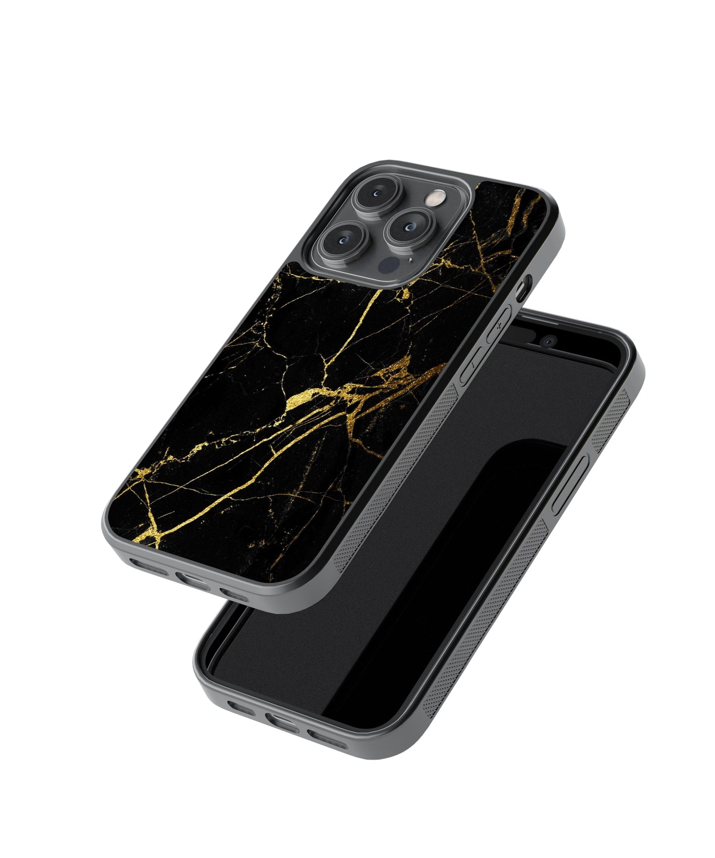 Black Shine | Marble - Glass Case | Code: 060