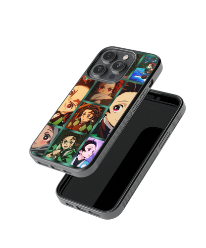 Tanjiro Montage | Demon Slayer - Glass Case Cover | Code: 224