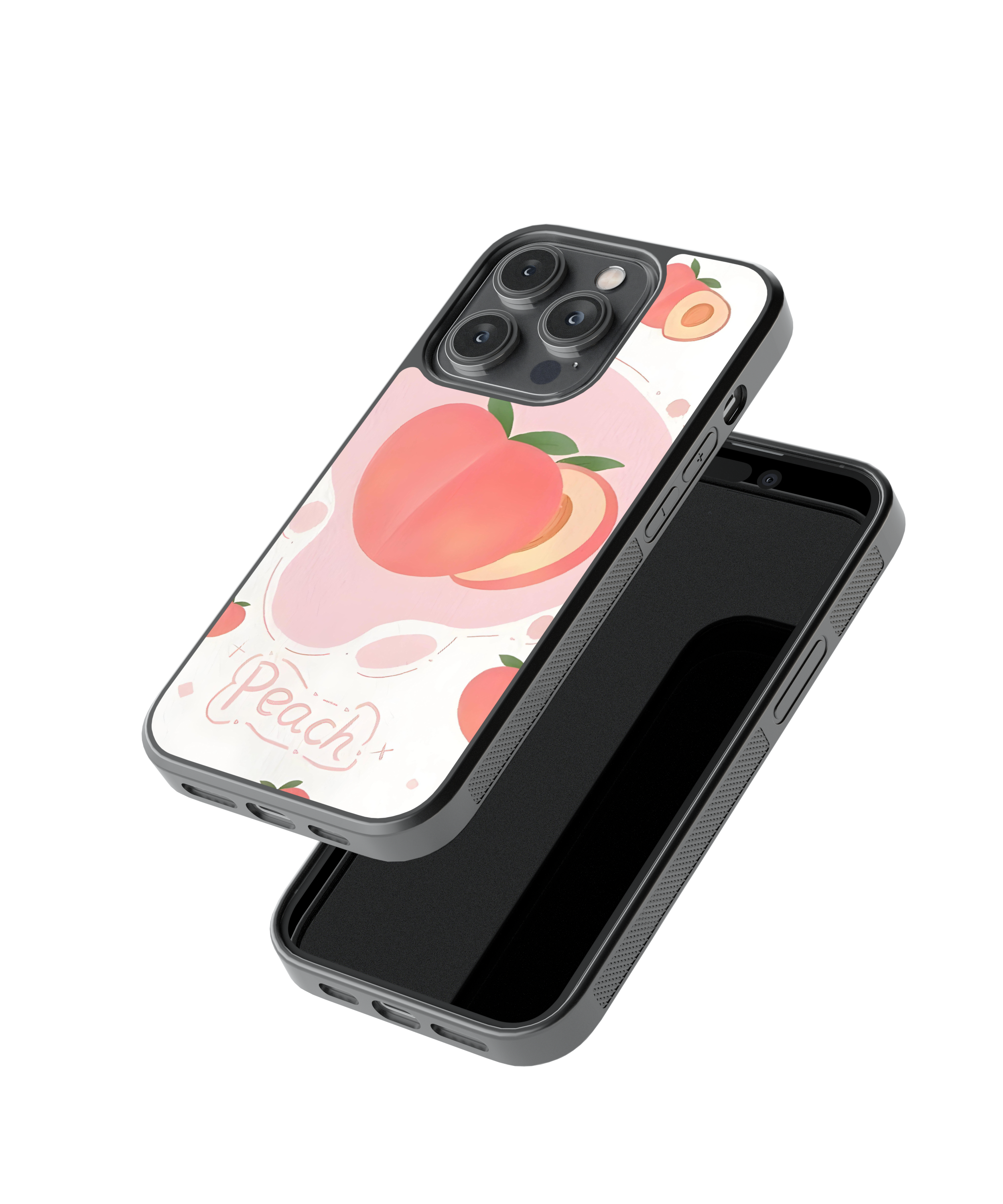 Peachy Paradise | Pinteresty Glass Case Cover | Code: 273