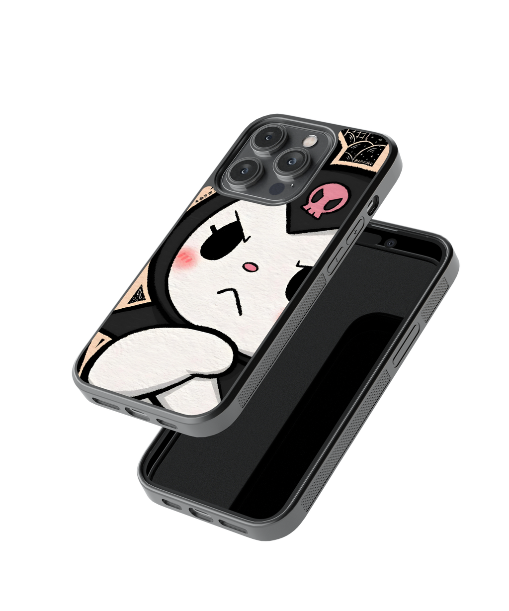 Kuromi Gaze | Pinteresty Glass Case | Code: 270