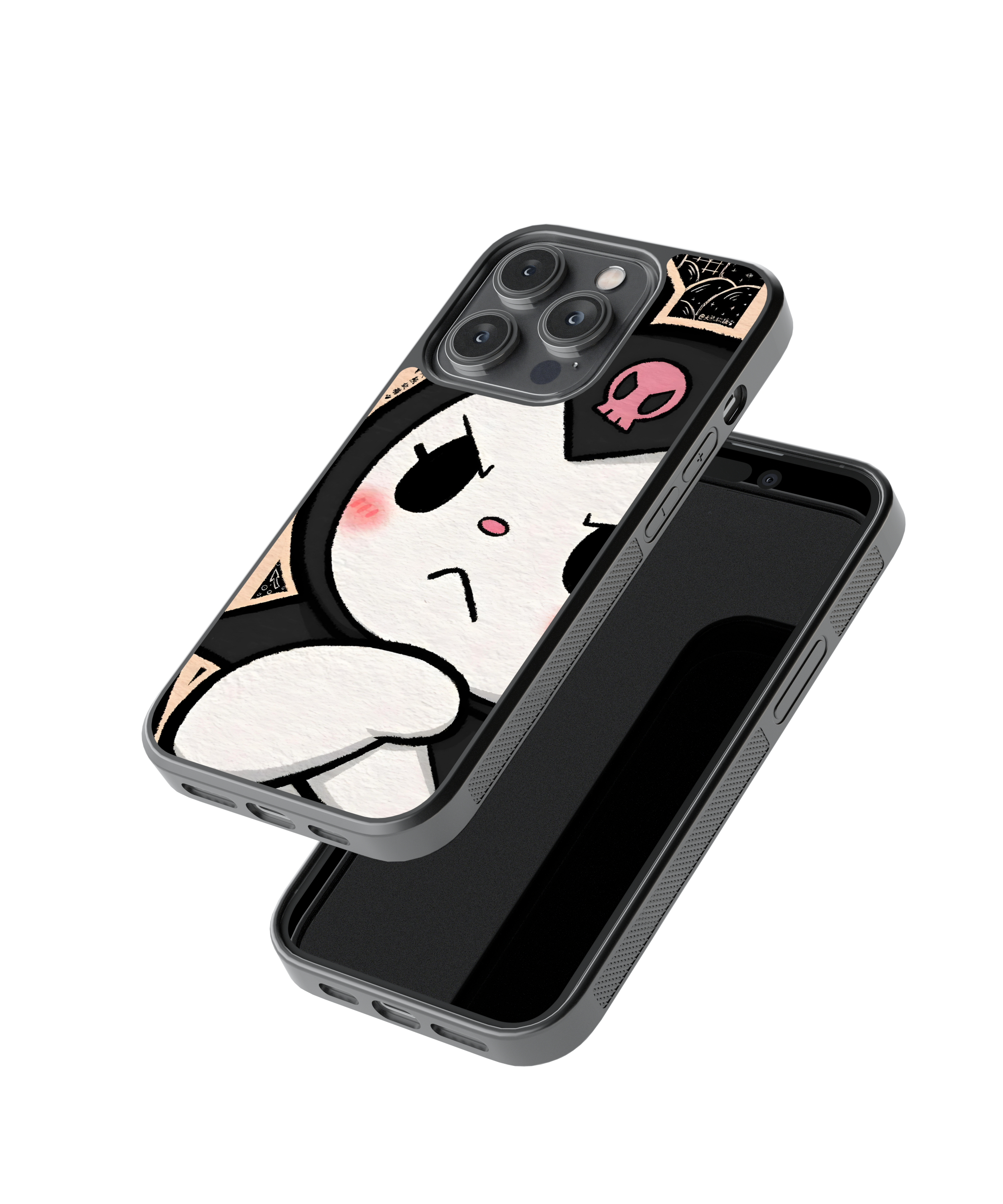 Kuromi Gaze | Pinteresty Glass Case | Code: 270