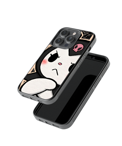 Kuromi Gaze | Pinteresty Glass Case Cover | Code: 270