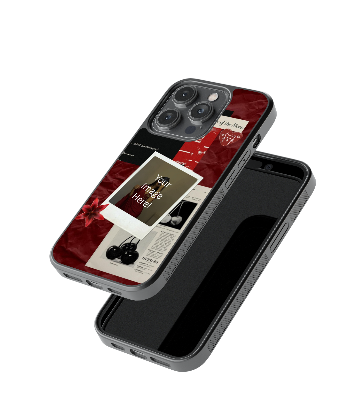 Scarlet Mood | Personalized Glass Case | Code: 347