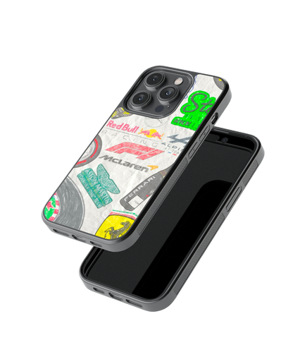 Racer Stickers Mix | F1 / Cars - Glass Case | Code: 430