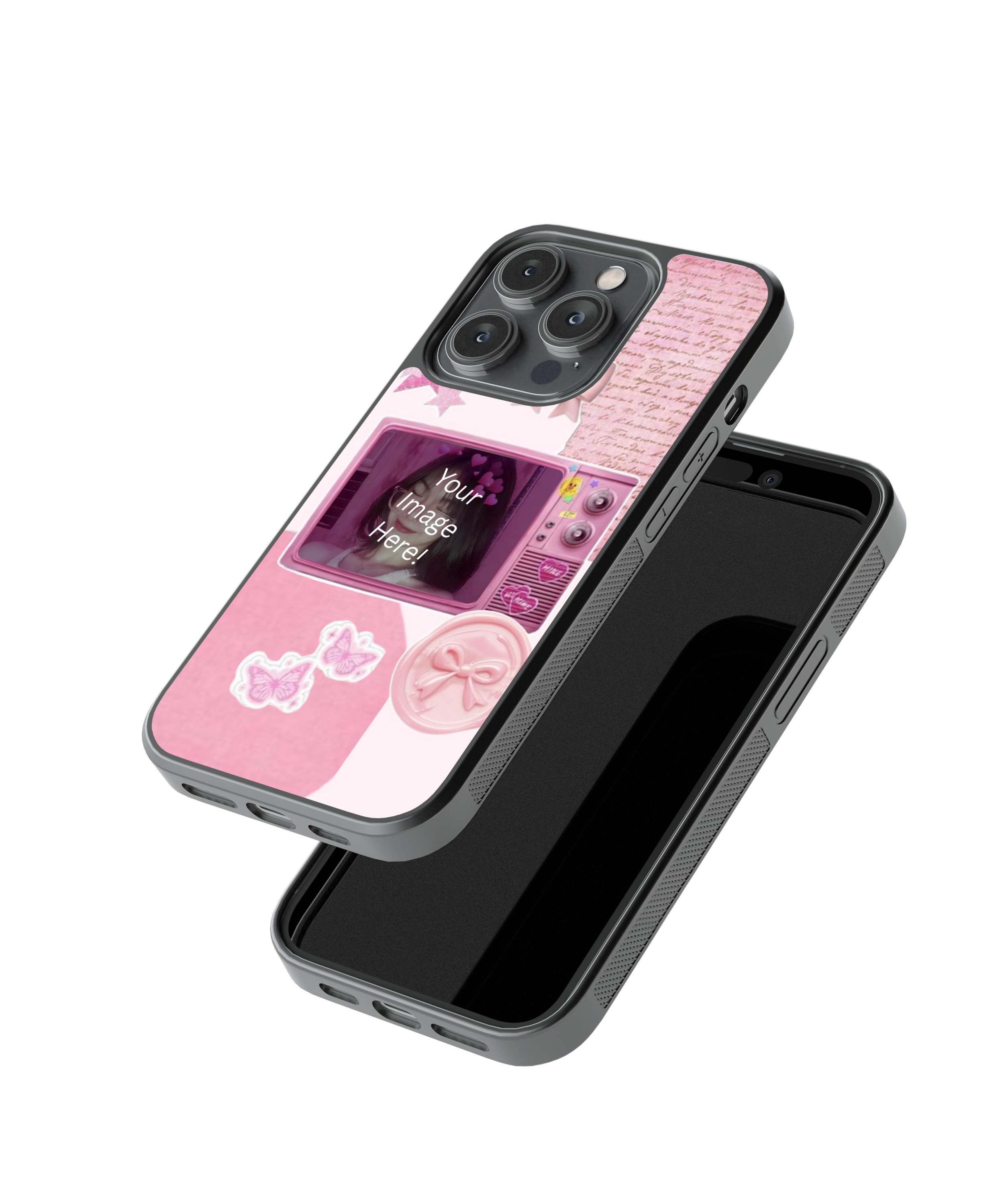 Blush Muse | Personalized Glass Case Cover | Code: 346