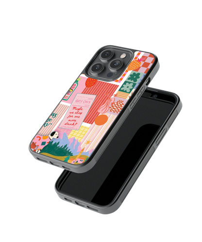 Lucky Girl Vibes | Zesté - Glass Case Cover | Code: 381