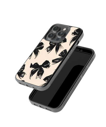 Noir Bow | Pinteresty Glass Case Cover | Code: 298