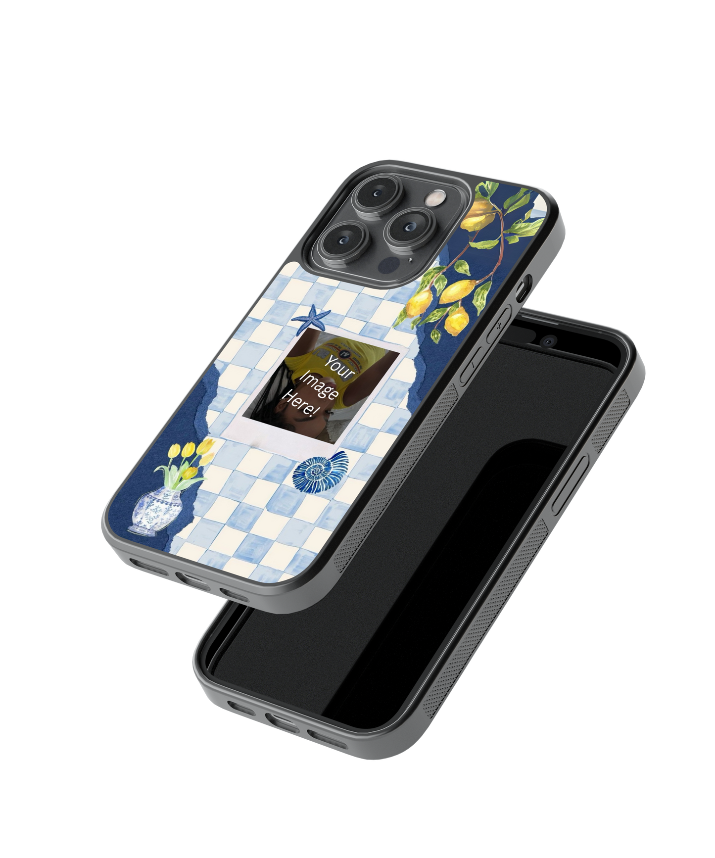 Lemon Check | Personalized Glass Case | Code: 349