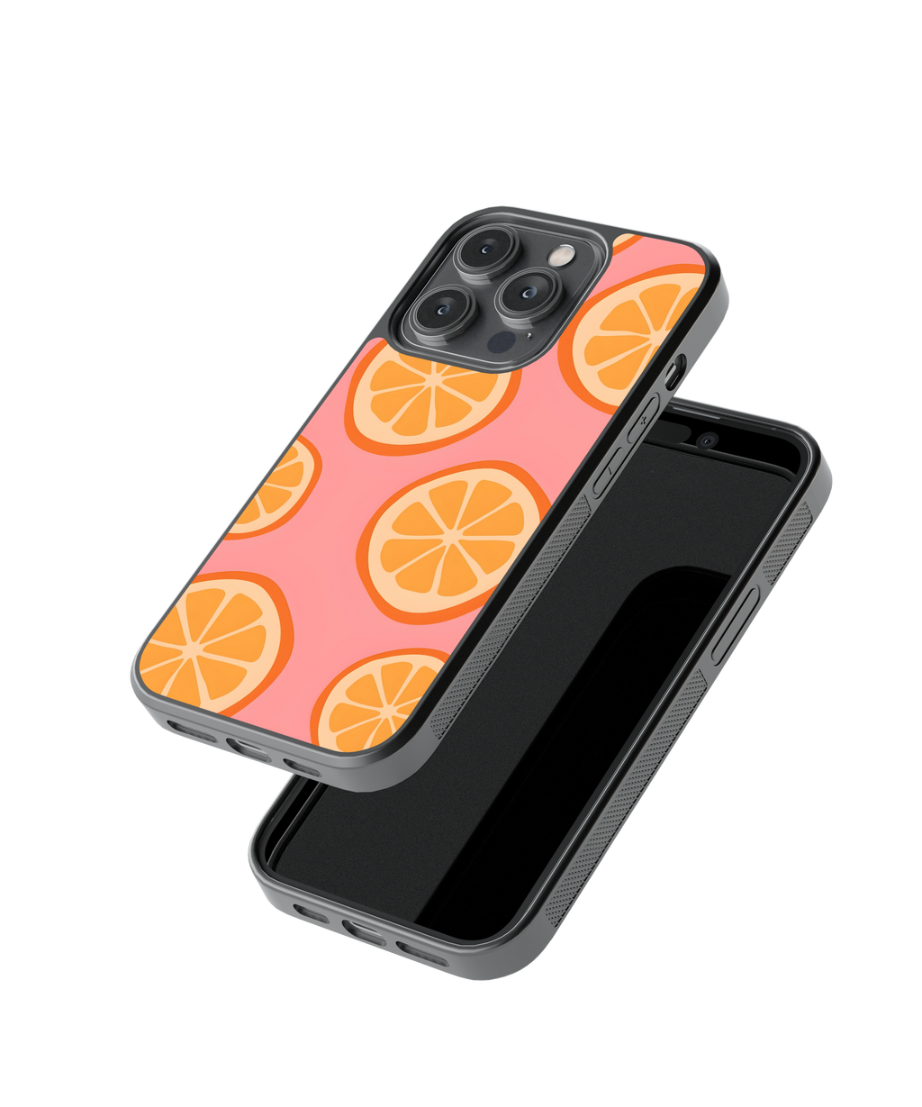 Pink Citrus | Pinteresty Glass Case Cover | Code: 275