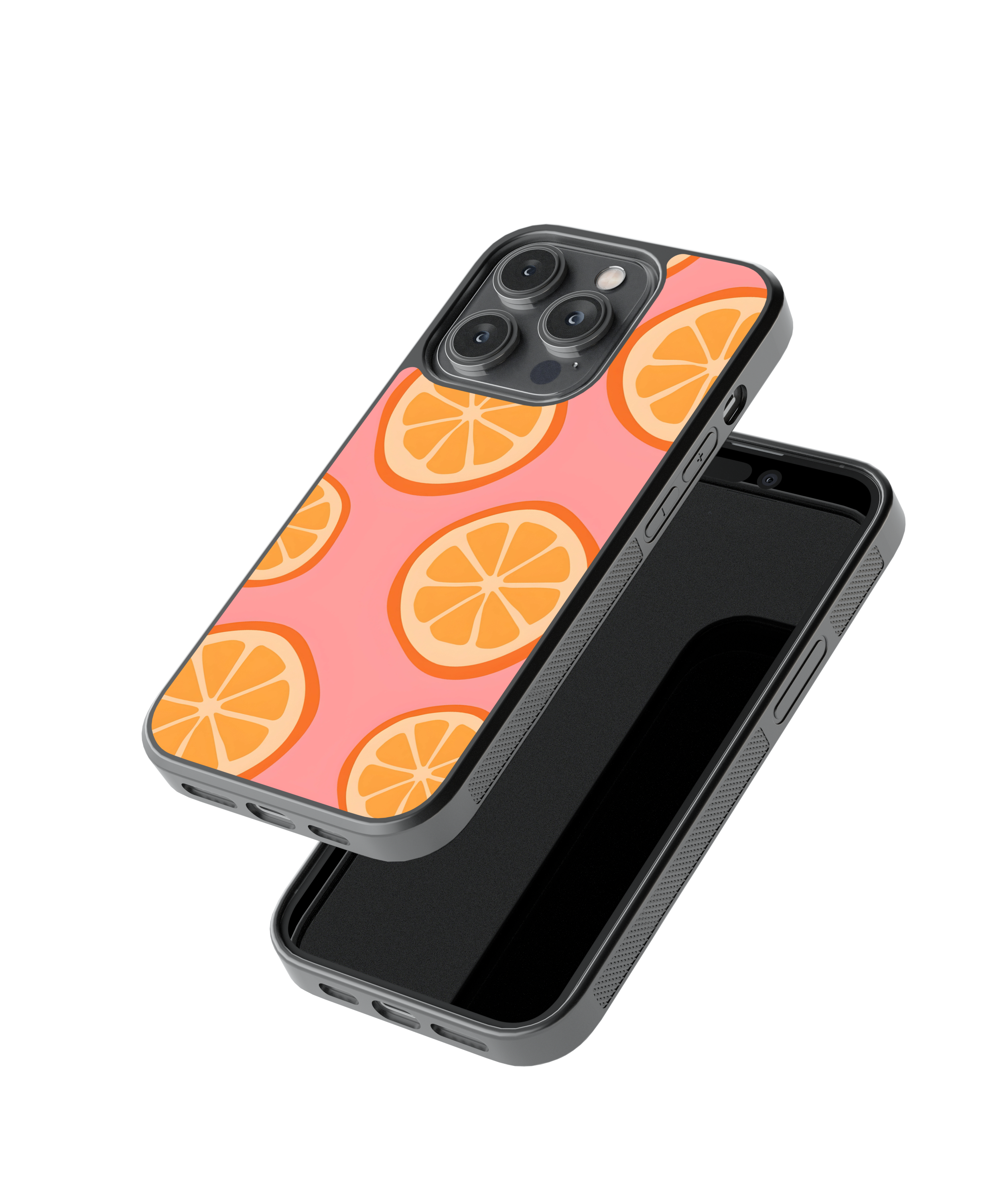 Pink Citrus | Pinteresty Glass Case Cover | Code: 275