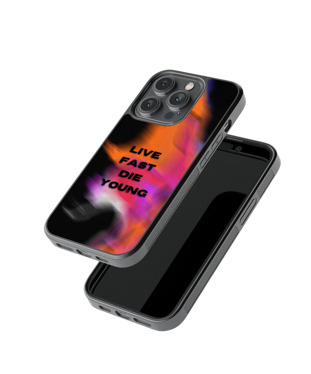 Live Fast | Rebel - Glass Case Cover | Code: 376