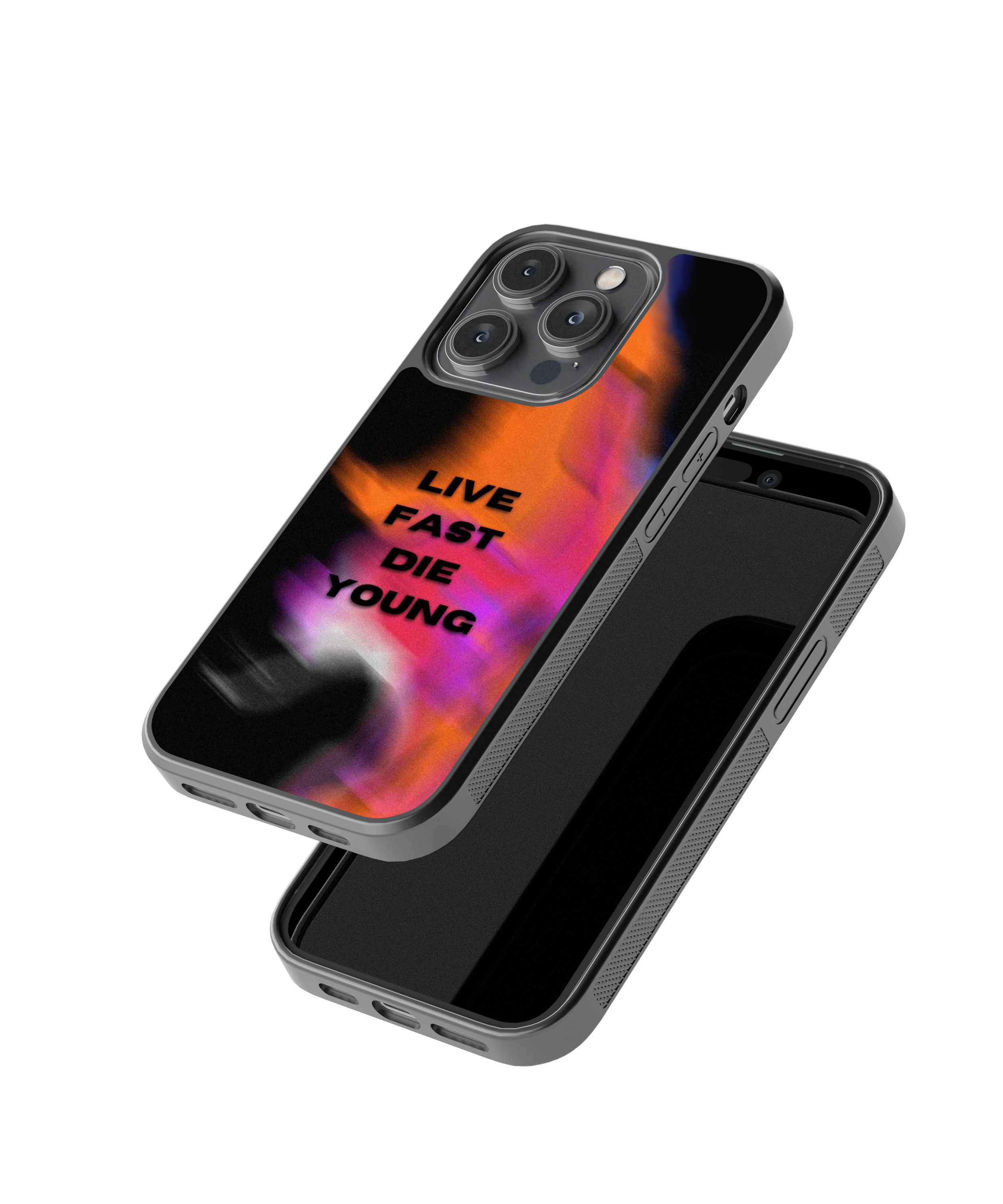 Live Fast | Rebel - Glass Case Cover | Code: 376