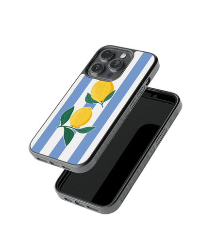 Lemon Stripes | Zesté - Glass Case Cover | Code: 400