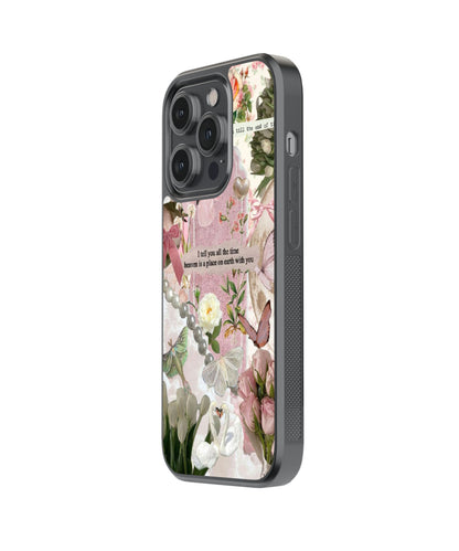 Coquette Elegance | Pinteresty Glass Case Cover | Code: 268