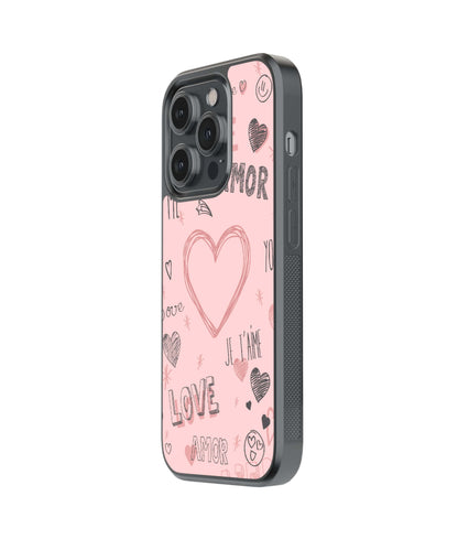 Ethereal | Hearts - Glass Case Cover | Code: 041