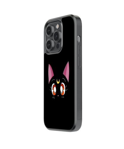 Moon Meow | Pinteresty Glass Case Cover | Code: 299