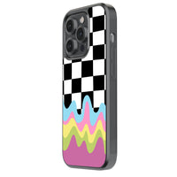 Checker Ripples | Y2k - Glass Case | Code: 008