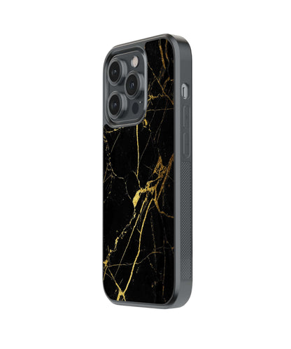 Black Shine | Marble - Glass Case Cover | Code: 060