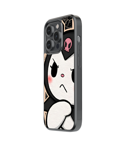 Kuromi Gaze | Pinteresty Glass Case Cover | Code: 270