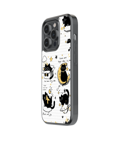 Minimal Strokes | Scribble - Glass Case Cover | Code: 311