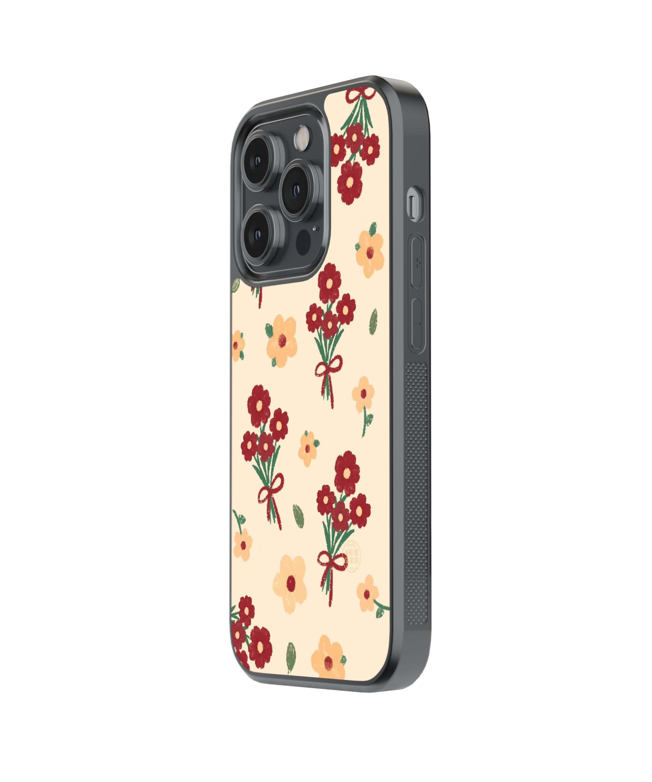 JadePetal | Floral - Glass Case | Code: 027