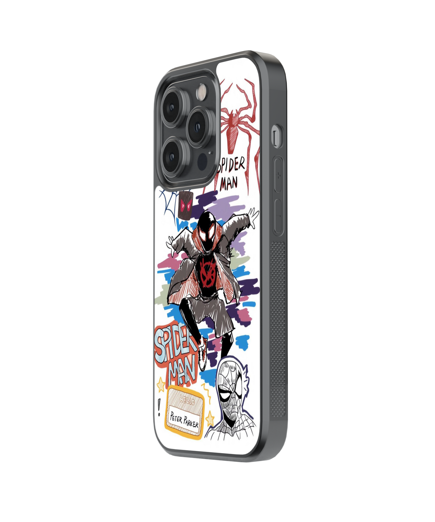 Spidey Lines | Scribble - Glass Case | Code: 312