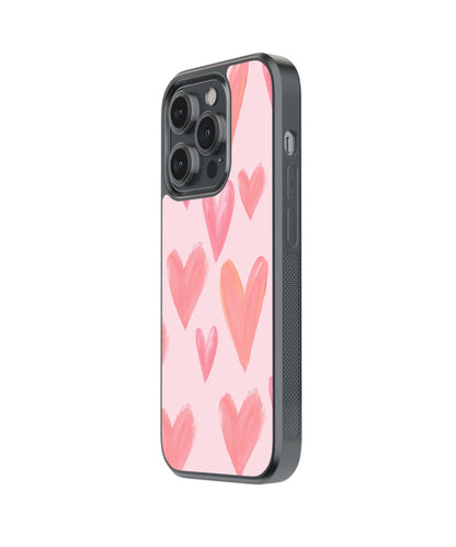 Amore | Hearts - Glass Case Cover | Code: 033