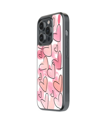 Amour | Hearts - Glass Case Cover | Code: 039
