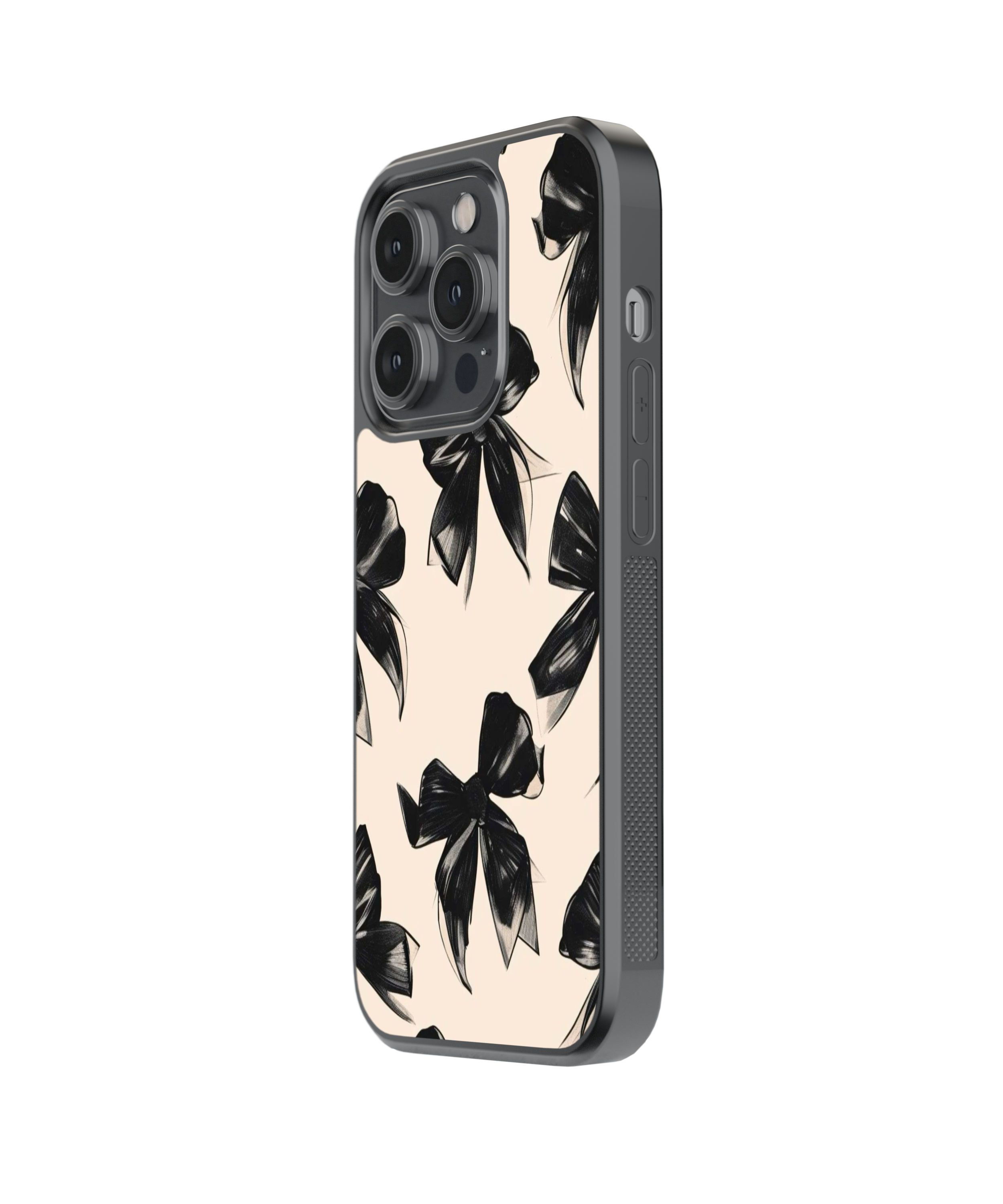 Noir Bow | Pinteresty Glass Case | Code: 298