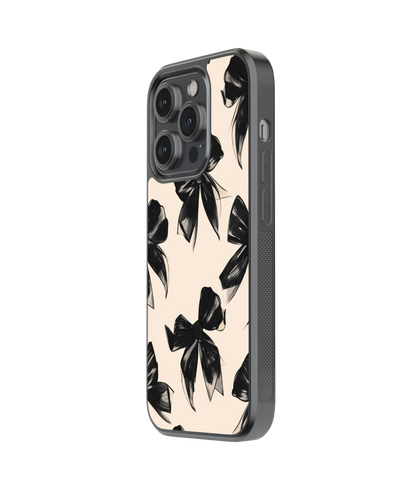 Noir Bow | Pinteresty Glass Case Cover | Code: 298