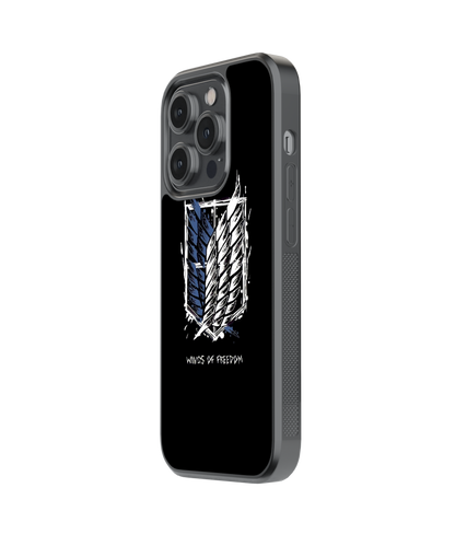 Freedom Emblem | Attack on Titans - Glass Case Cover | Code: 185