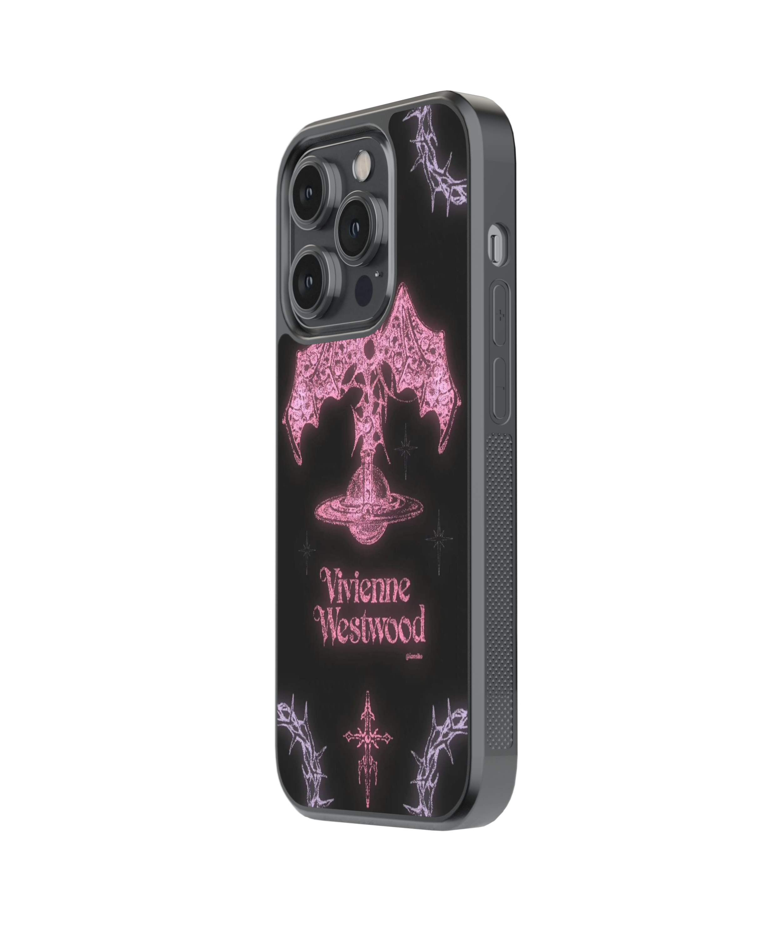 Pink Gothic | Rebel - Glass Case Cover | Code: 377
