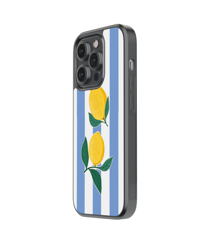 Lemon Stripes | Zesté - Glass Case Cover | Code: 400