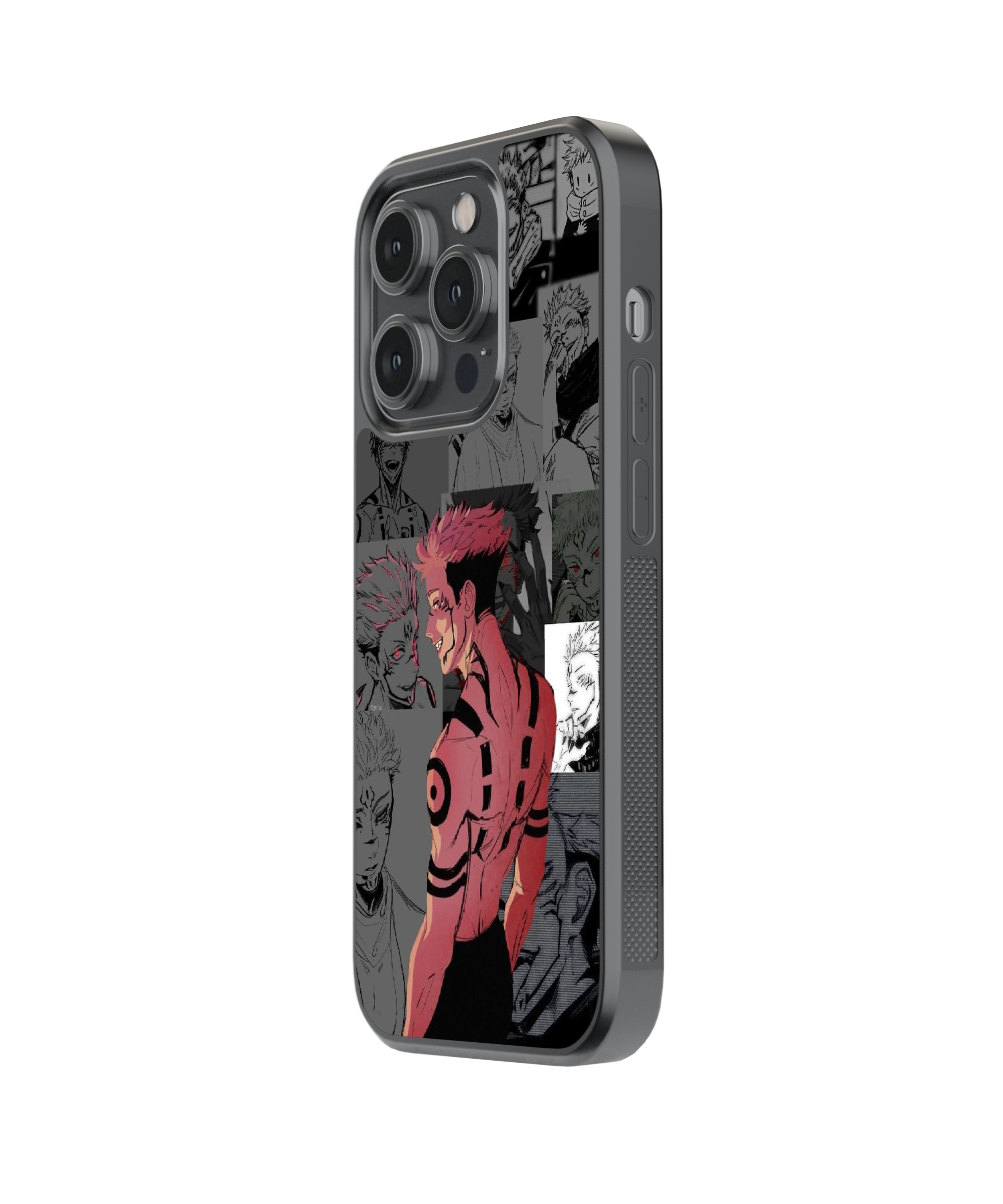 Sukuna Silhouette | Jujutsu Kaisen - Glass Case | Code: 195