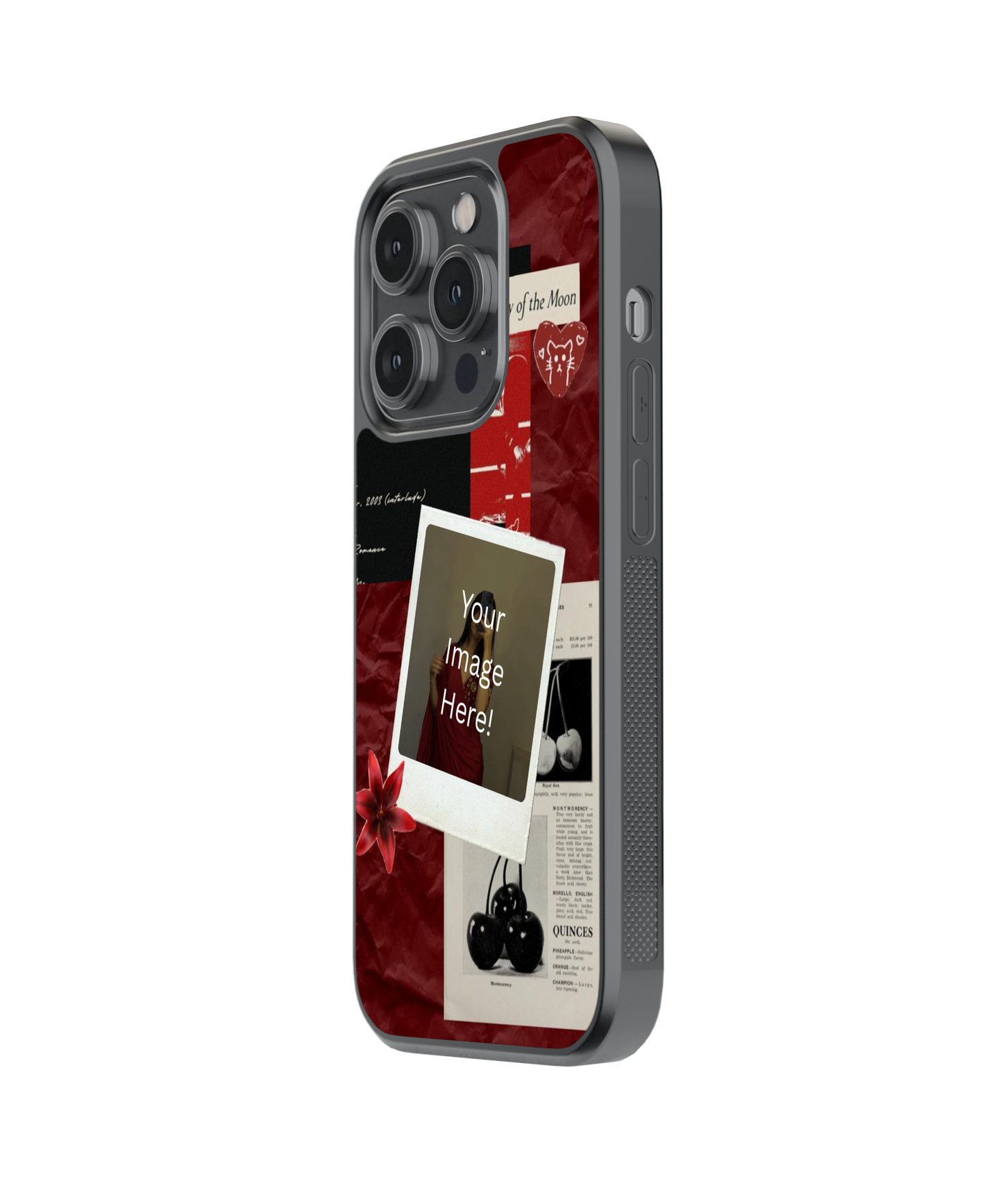 Scarlet Mood | Personalized Glass Case | Code: 347