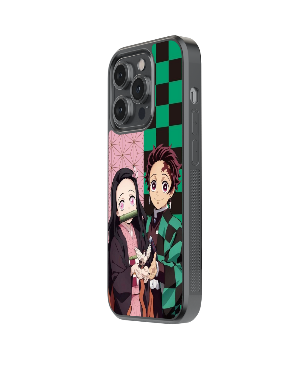 Bonded Siblings | Demon Slayer - Glass Case | Code: 236