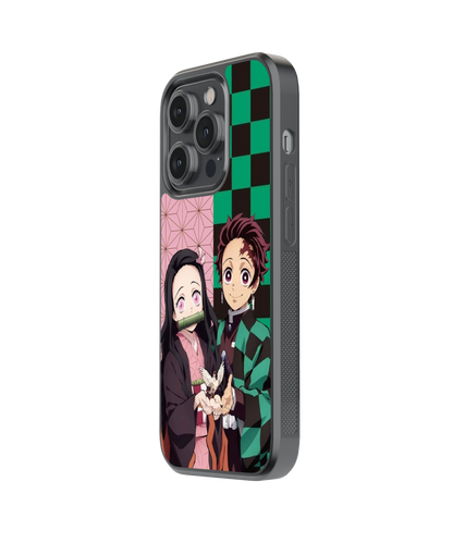 Bonded Siblings | Demon Slayer - Glass Case Cover | Code: 236