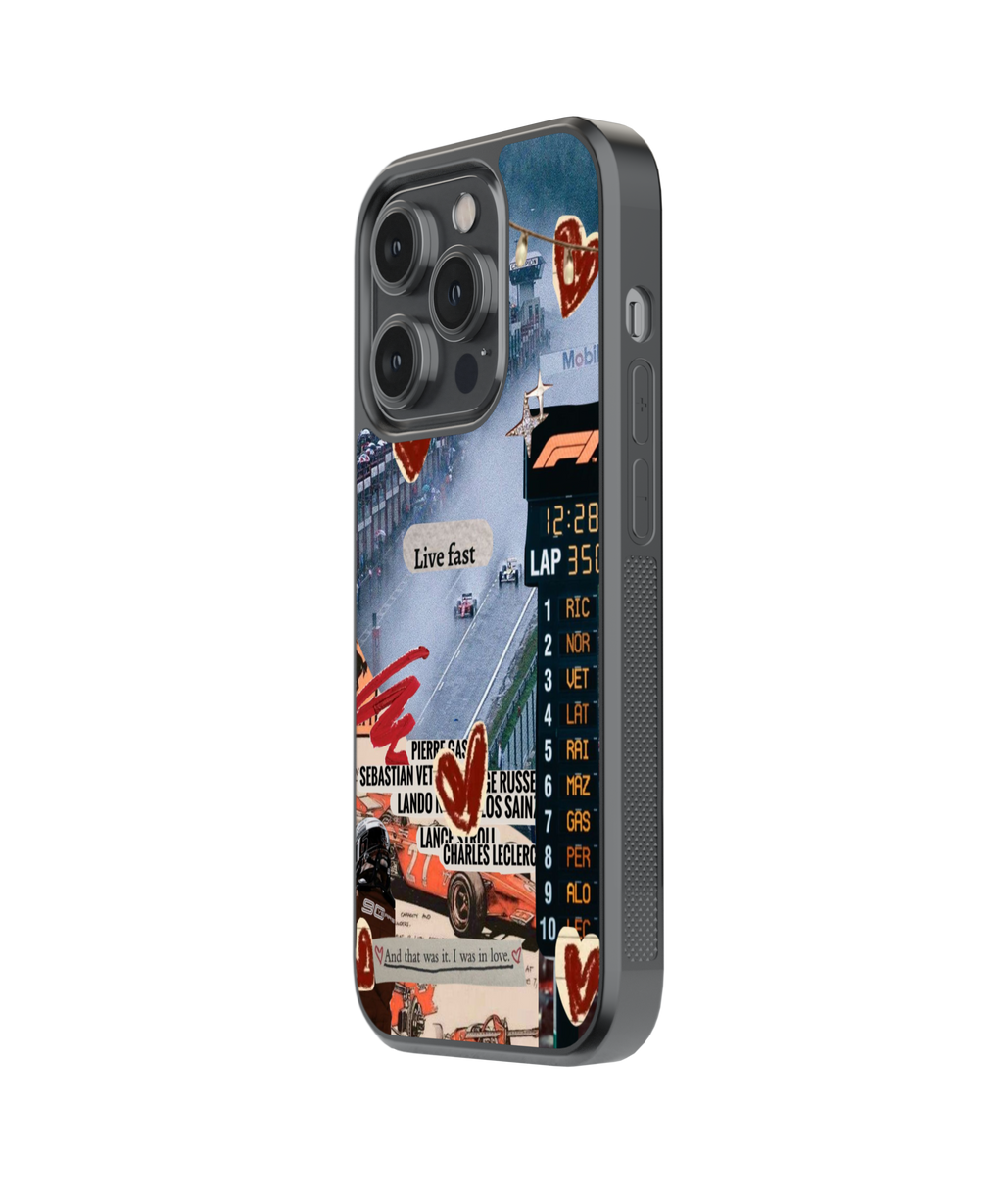 Race Hearts | F1 / Cars - Glass Case | Code: 427