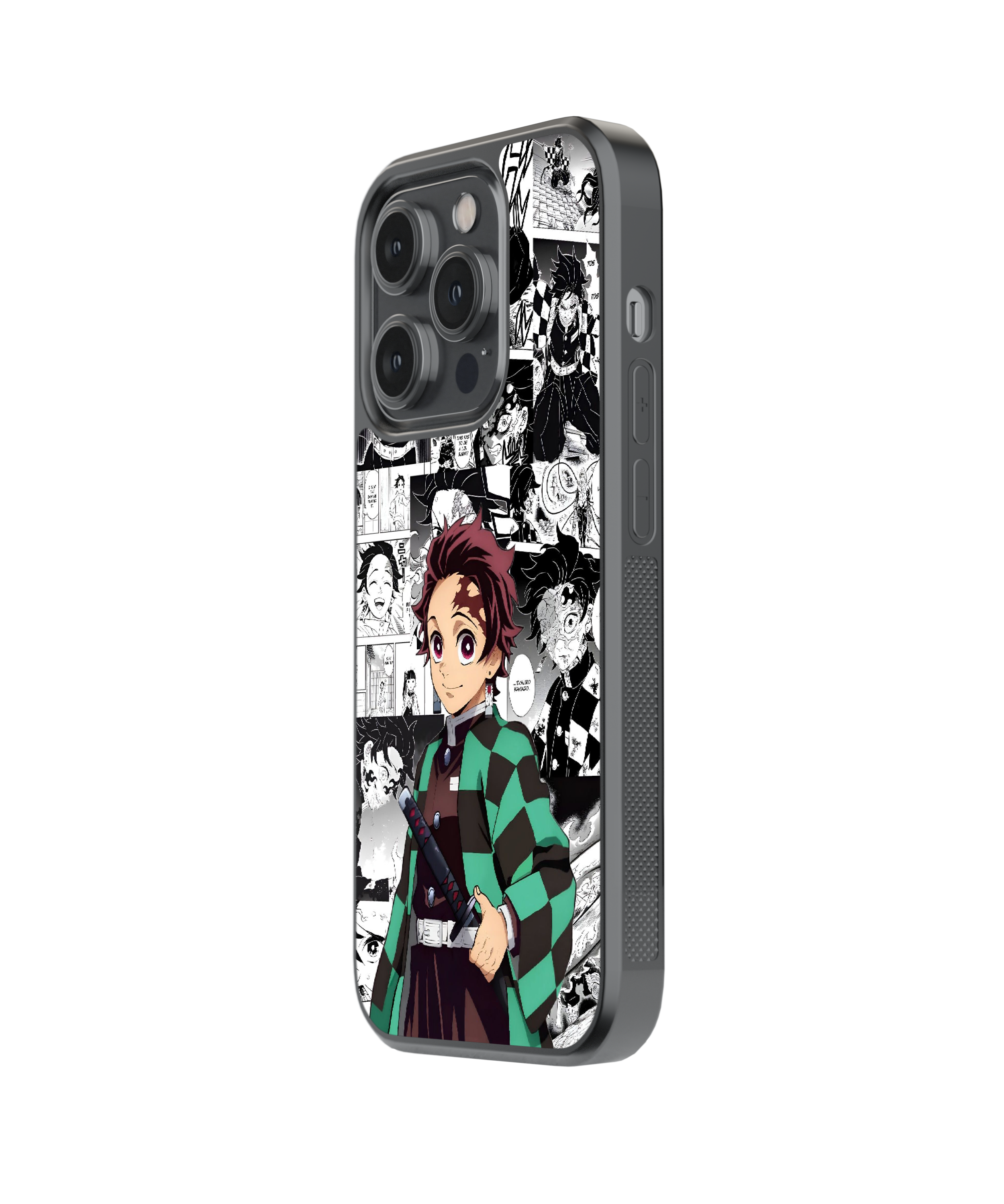 Monochrome Tanjiro | Demon Slayer - Glass Case | Code: 237