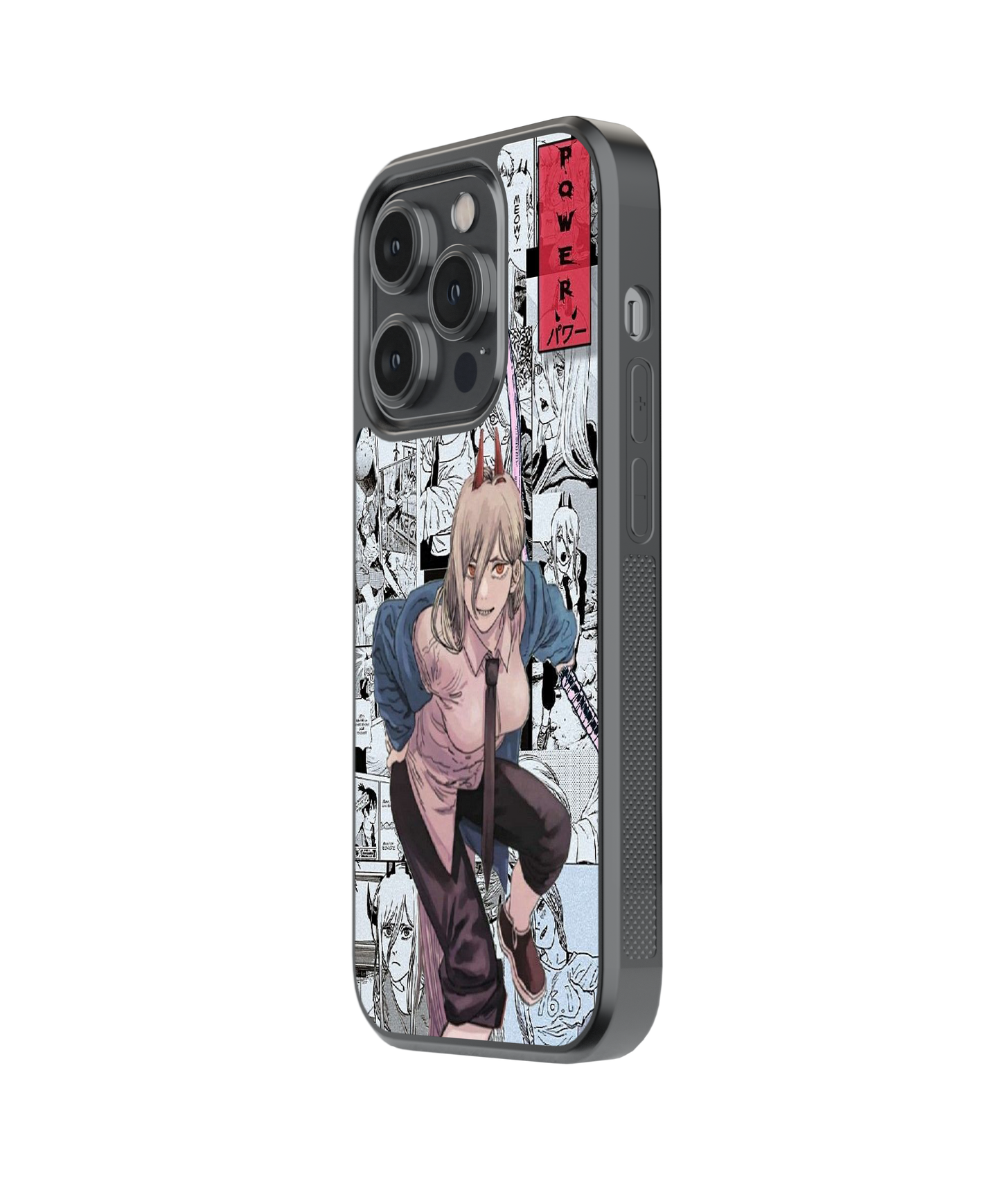 Power Pose | Chainsaw man - Glass Case | Code: 241