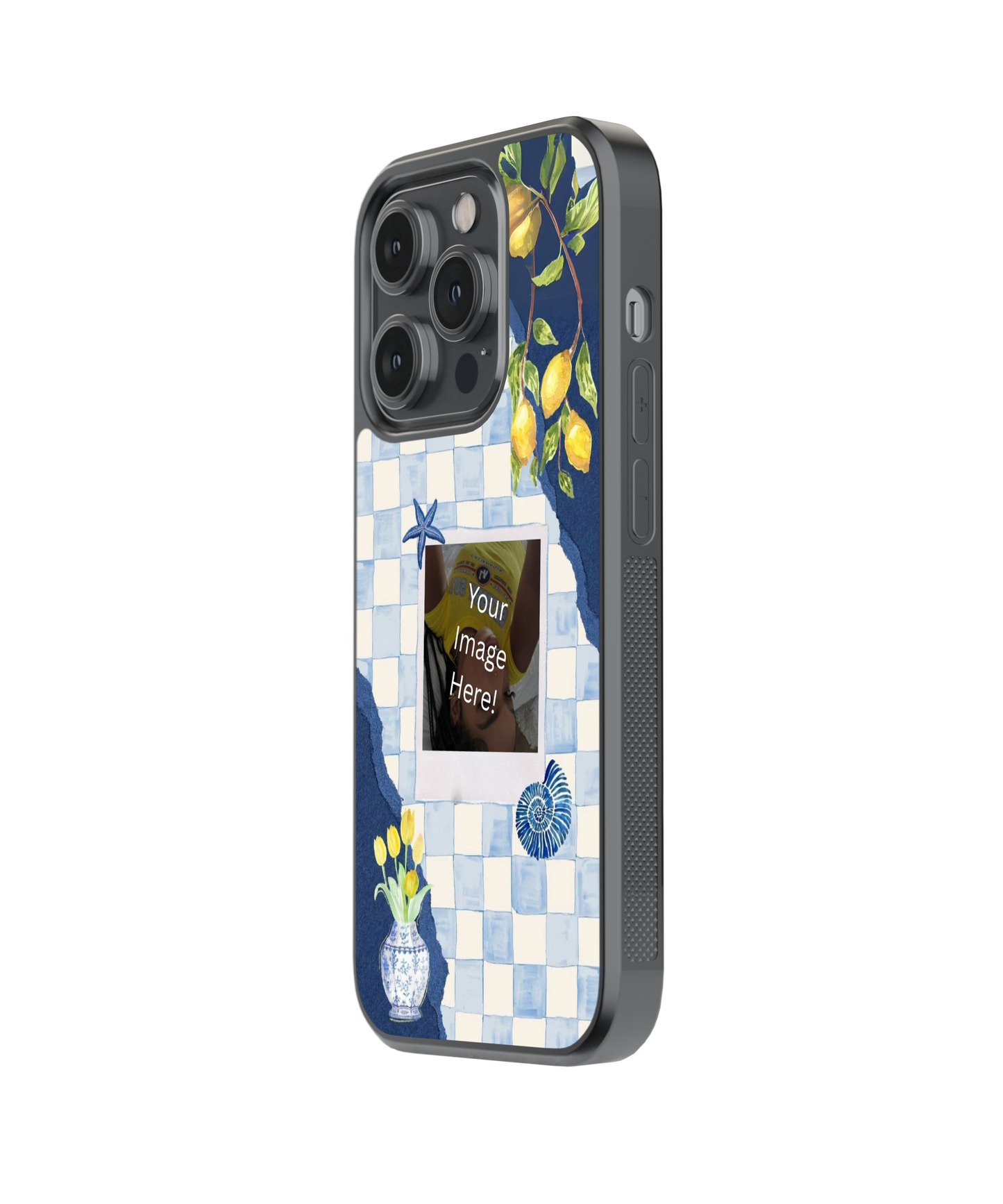 Lemon Check | Personalized Glass Case | Code: 349