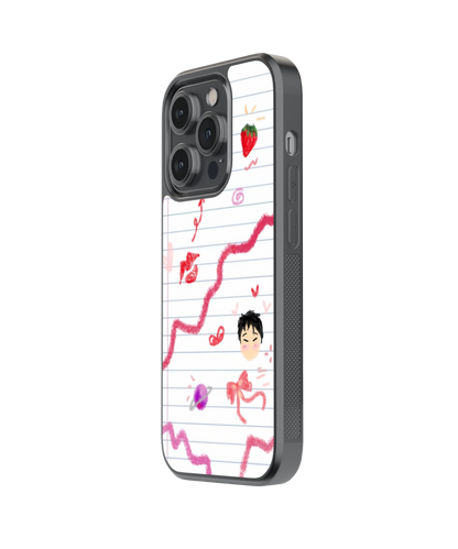 Ink Bloom | Scribble - Glass Case Cover | Code: 308