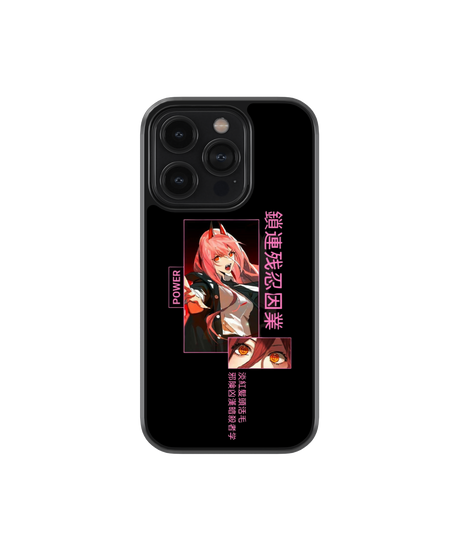 Power Collage | Chainsaw man - Glass Case Cover | Code: 240